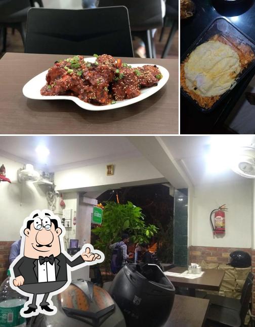 Take a seat at one of the tables at HIT & RUN