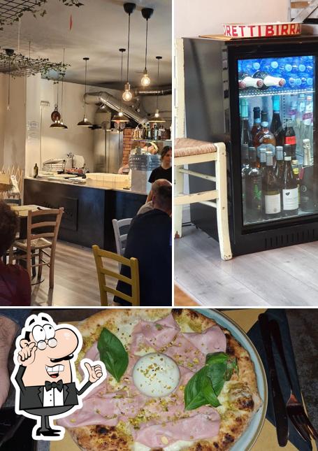 Mbriana Pizza & Food si caratterizza per la interni e cibo