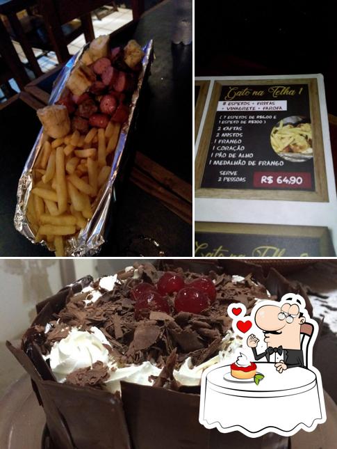 Gato na Brasa serve uma escolha de pratos doces