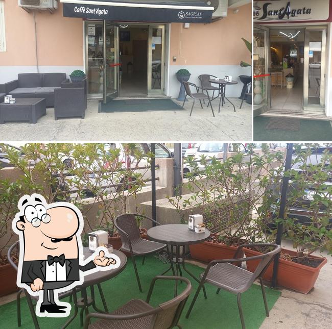 Gli interni di Caffé Sant'agata