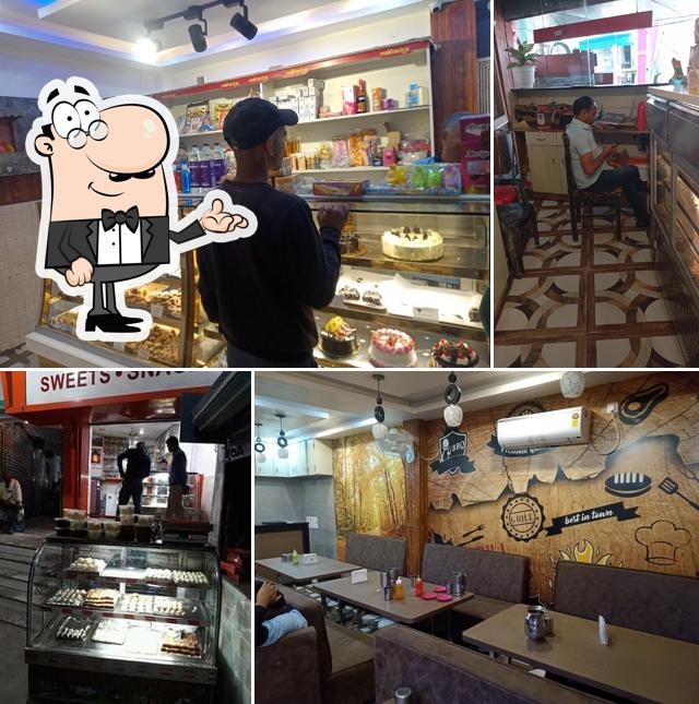 The interior of Makhaniya Sweets