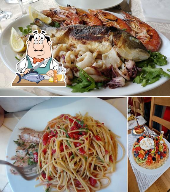 Salmone grigliato al Osteria Il Tritone