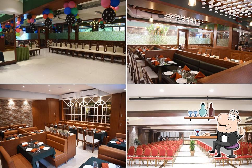 The interior of Shree Sai NX Pure Veg Restaurant &Banquets