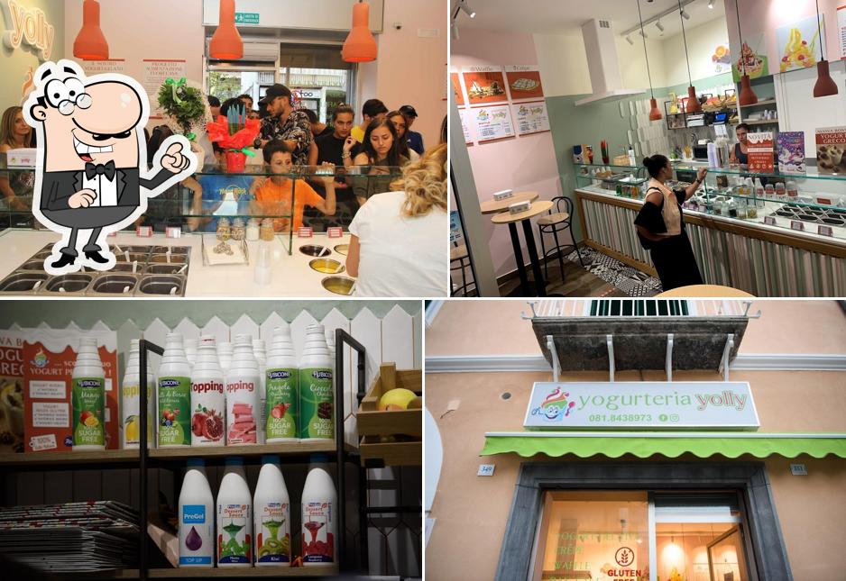 Gli interni di Yogurteria Yolly