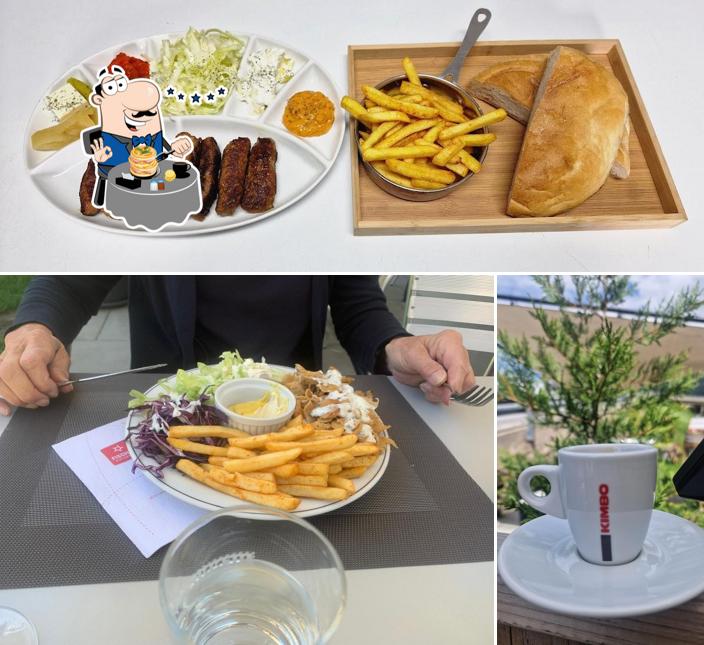 Questa è la immagine che raffigura la cibo e bevanda di Café-Restaurant Buffet de la Gare à Charrat