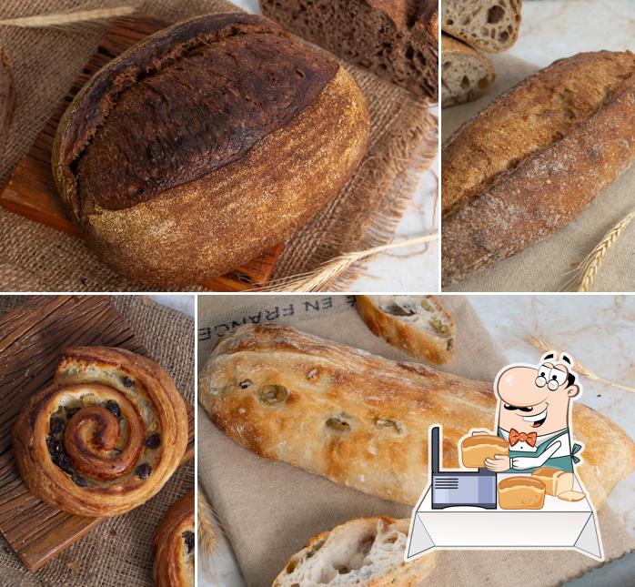 Pão-com-alho em Duo Bakehouse