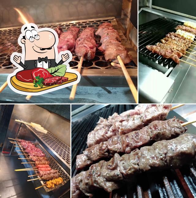 Há uma escolha de opções para os amantes da carne