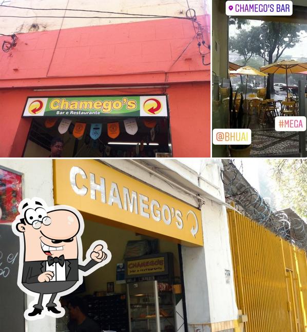 O interior do Chamego's Bar e Restaurante