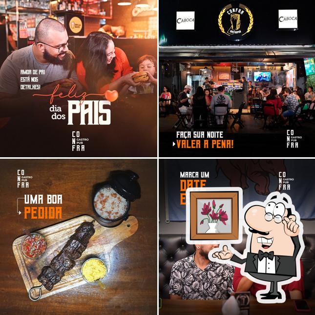 O interior do Confra Gastro Pub