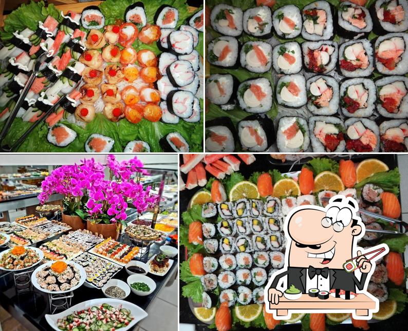 Prove diversas opções de sushi