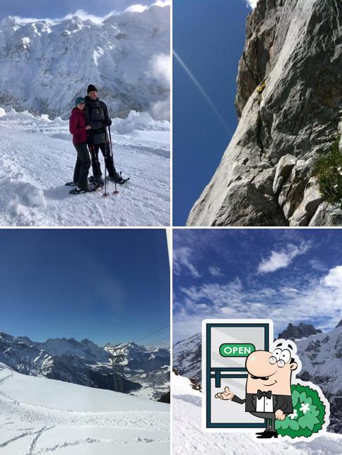 Goditi la vista dagli esterni di Mountain Restaurant Fürenalp