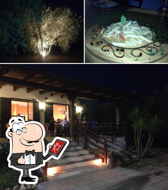 Questa è la foto che raffigura la esterno e cibo di Le More Agriturismo Ortelle
