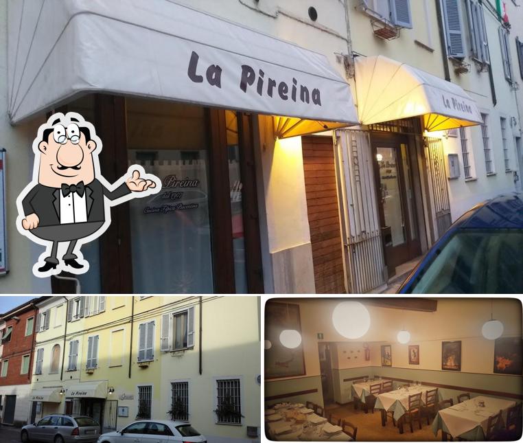 Gli interni di Trattoria La Pireina