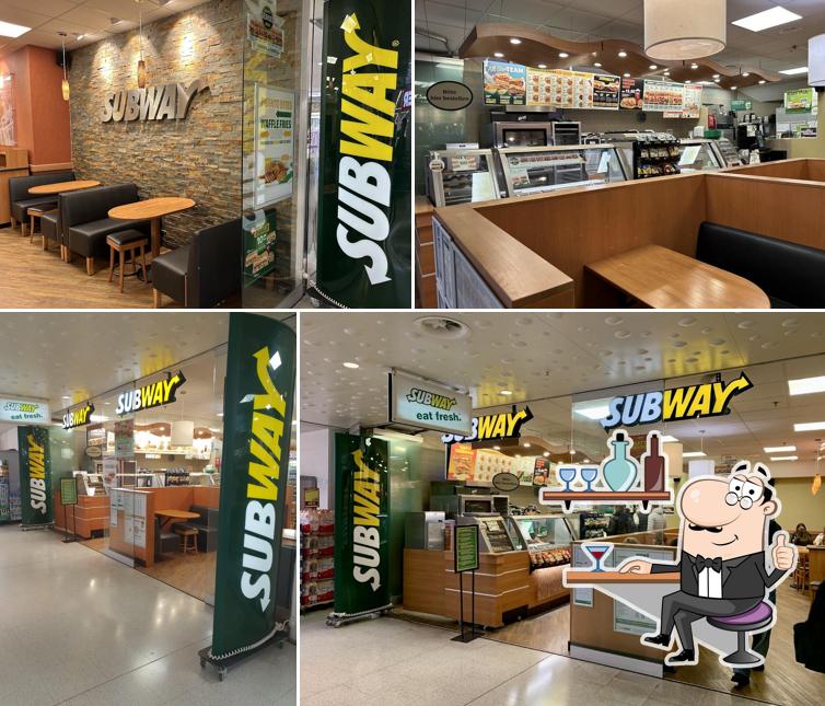 Gli interni di Subway