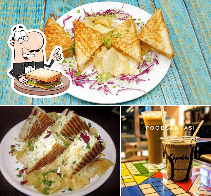 Grilled cheese sandwich at Shambhu's Coffee Bar