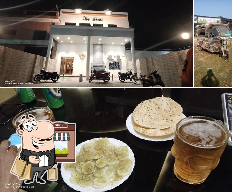 Take a look at the photo showing exterior and food at The Lords Bar & Restaurant