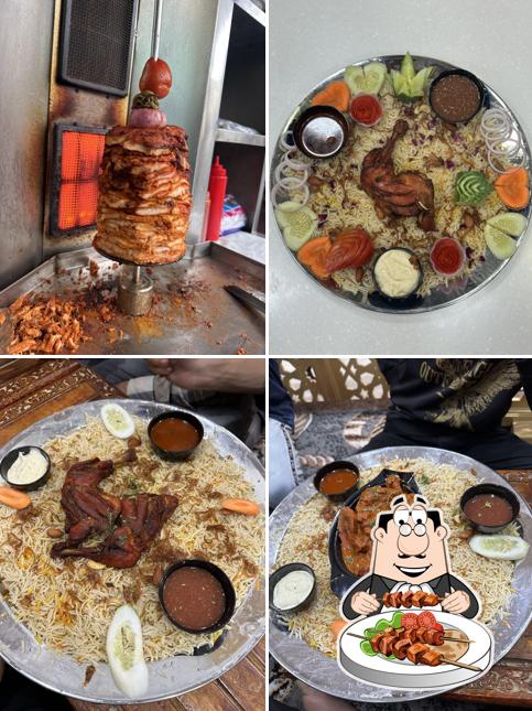 Food at Lucky’s restaurant Suchitra