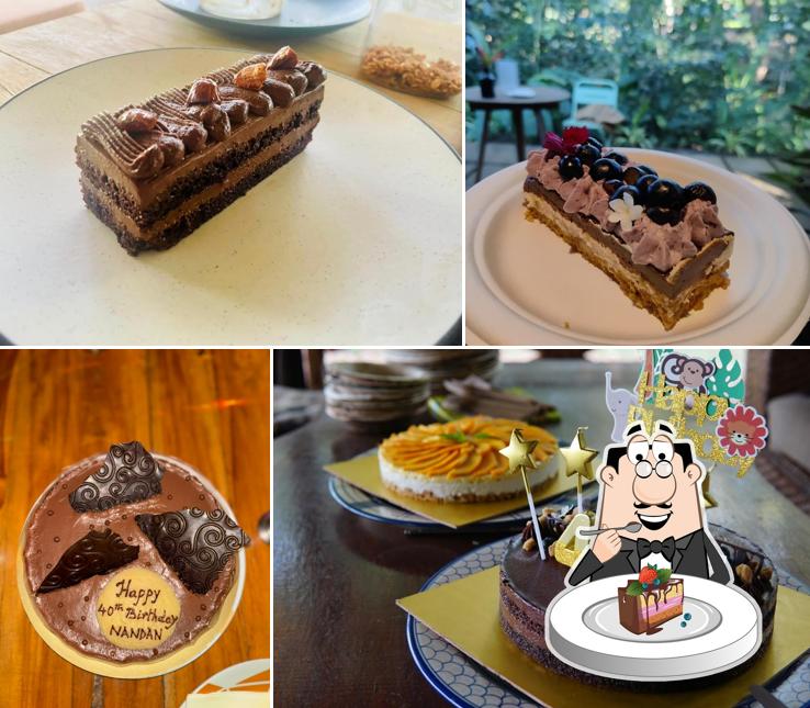 Chocolate cake at MOKA Dessert and Coffee Bar