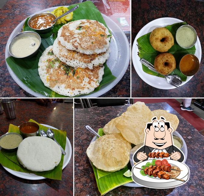 Meals at Tumkur Tatte Idli and Davanagere benne Dosa