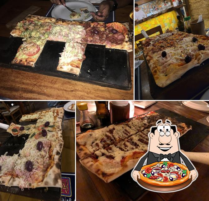 No Badauê Unidade Maresias, você pode provar pizza