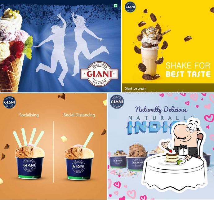 Giani Ice Cream provides a selection of desserts