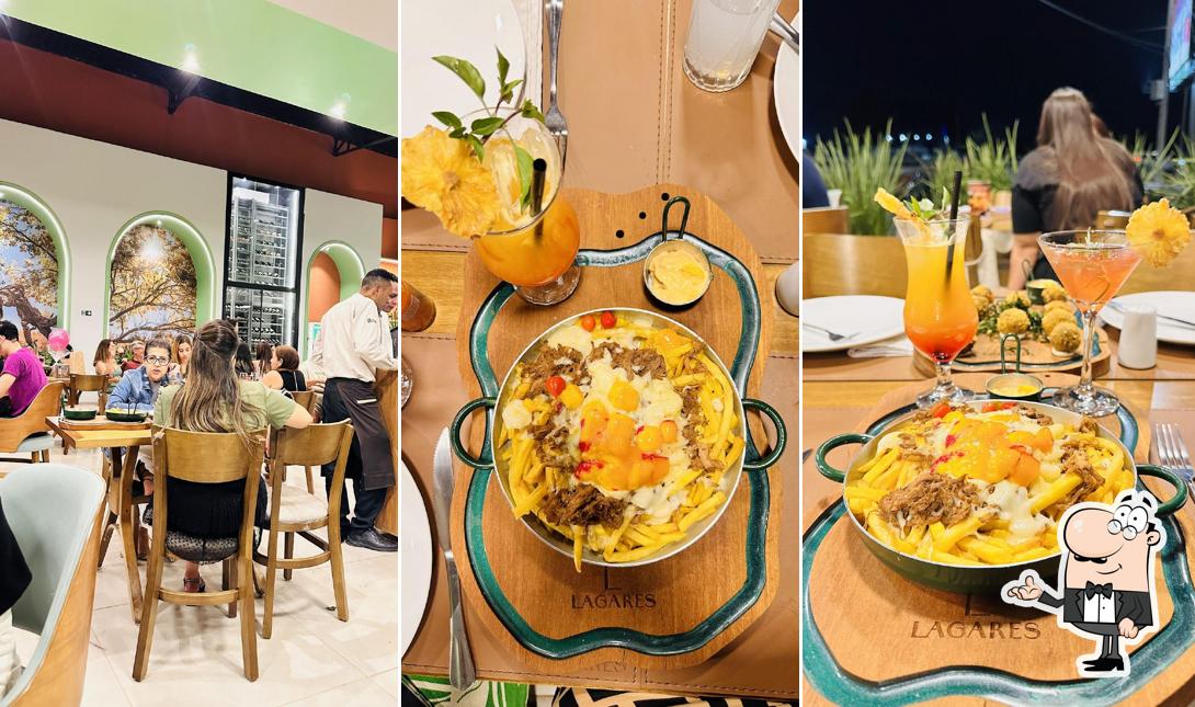 O interior do Lagares Gastronomia e Lazer