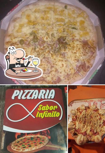 Comida em Pizzaria Sabor Infinito