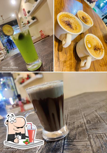 Enjoy a drink at Red Rose Cafe