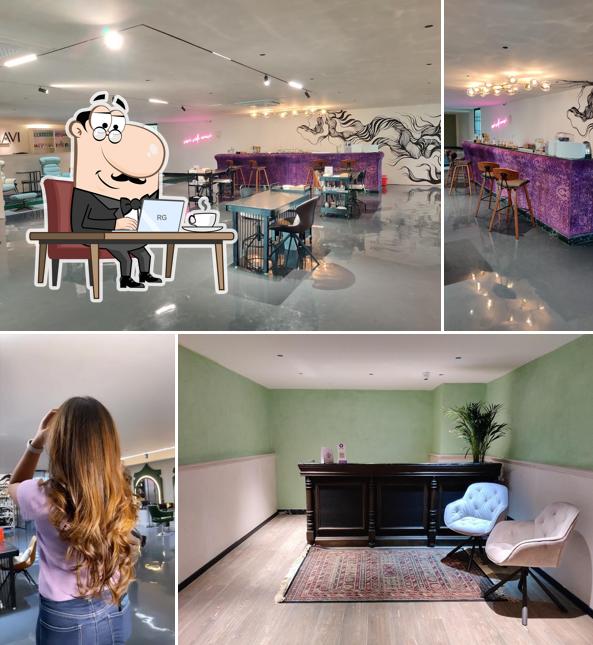Check out how AMAVI UNISEX SALON & BAR looks inside