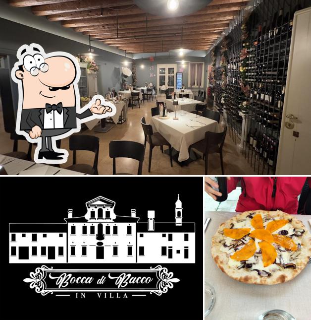Gli interni di Bocca di Bacco in Villa