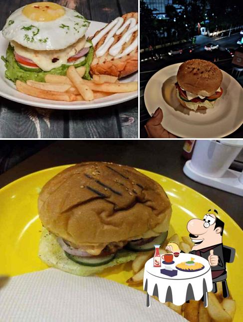 Get a burger at D' Yellow Plate