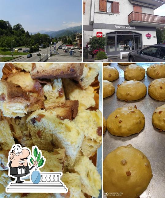 Questa è la immagine che mostra la esterno e cibo di Pasticceria Duci