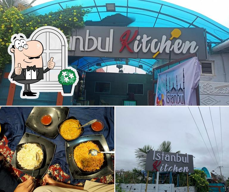 Take a look at the picture showing exterior and food at Istanbul Kitchen