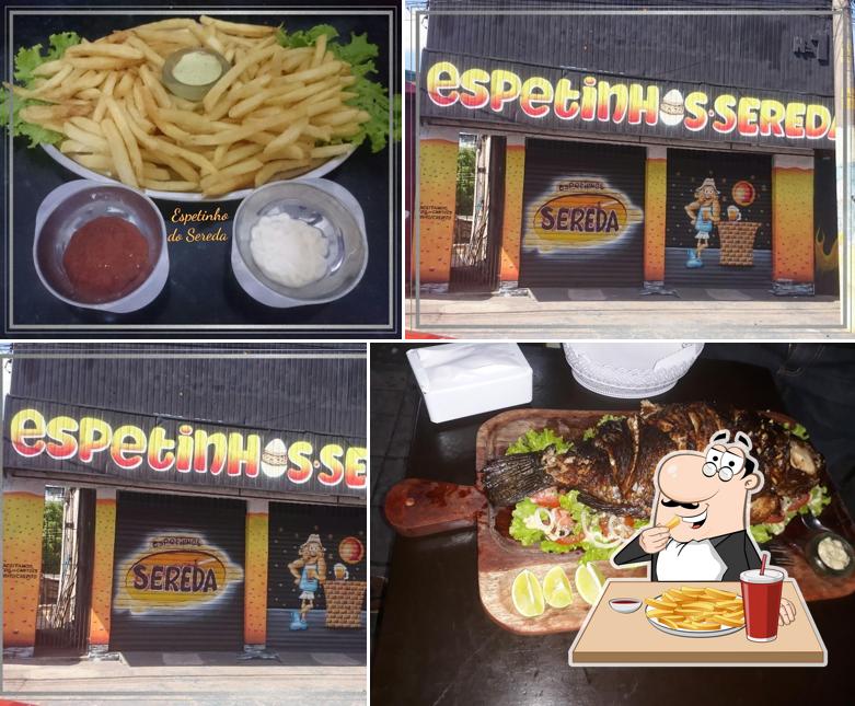 Batata frita em Restaurante do sereda