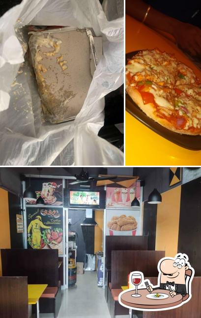 This is the picture showing food and interior at THE BBQ ELITE