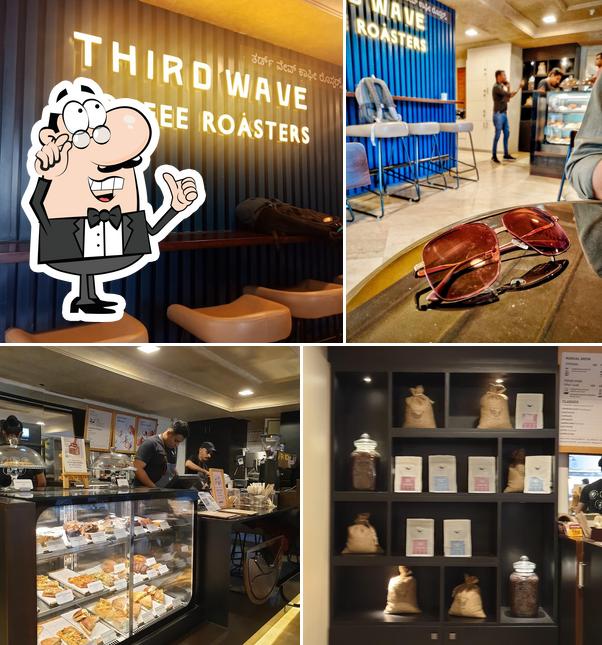 Take a seat at one of the tables at Third Wave Coffee