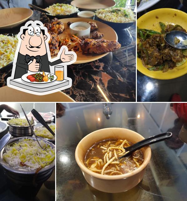 Food at Chaarcoal’s Family Restuarant