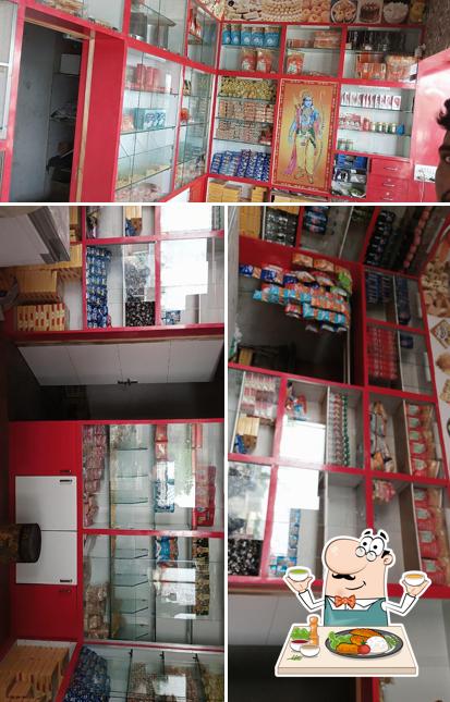 Among different things one can find food and interior at Ram sweet home