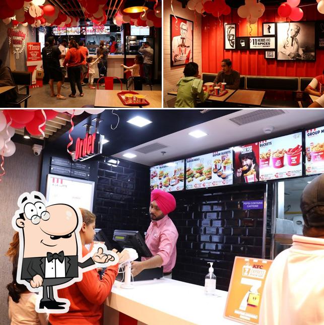 The interior of KFC