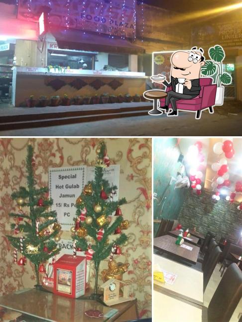 The interior of Krrish Food Plaza