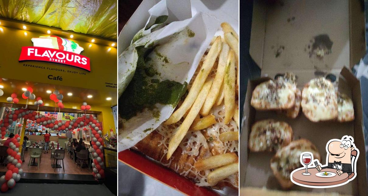 Food at Flavours Street Cafe