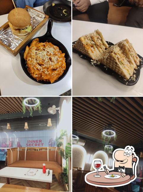 This is the image showing food and interior at SSMT FOODS