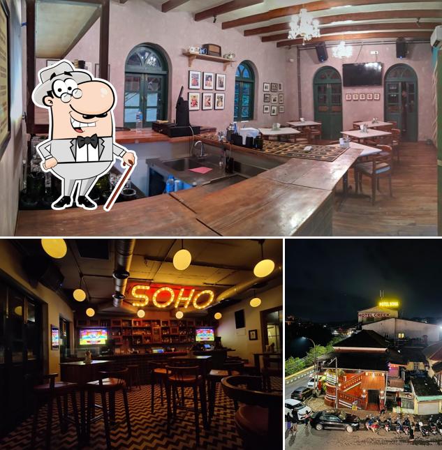You can get some fresh air at the outside area of Soho - The Capital Bar