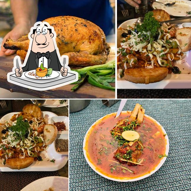 Food at Bali's Rooftop Lounge