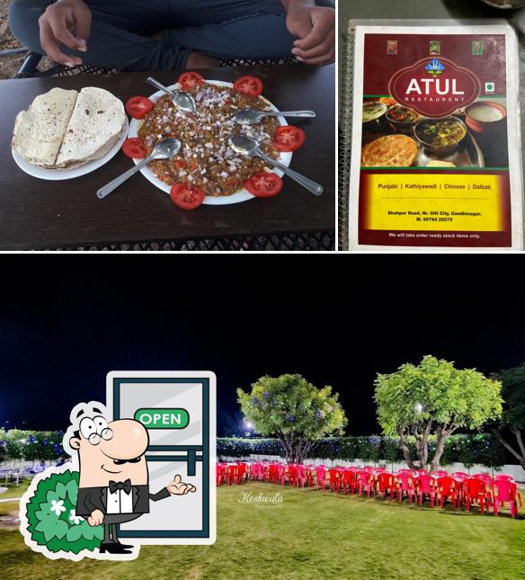 Enjoy the view outside ATUL RESTAURANT (Saurashtra Dhaba)