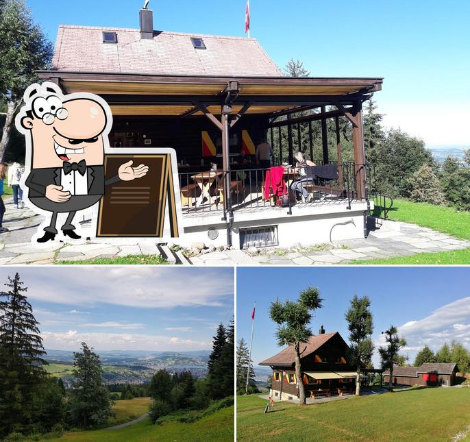 Goditi la vista dagli esterni di Bergheim Gruohubel