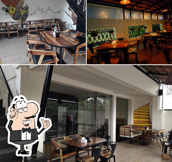 The interior of Burnout Cafe