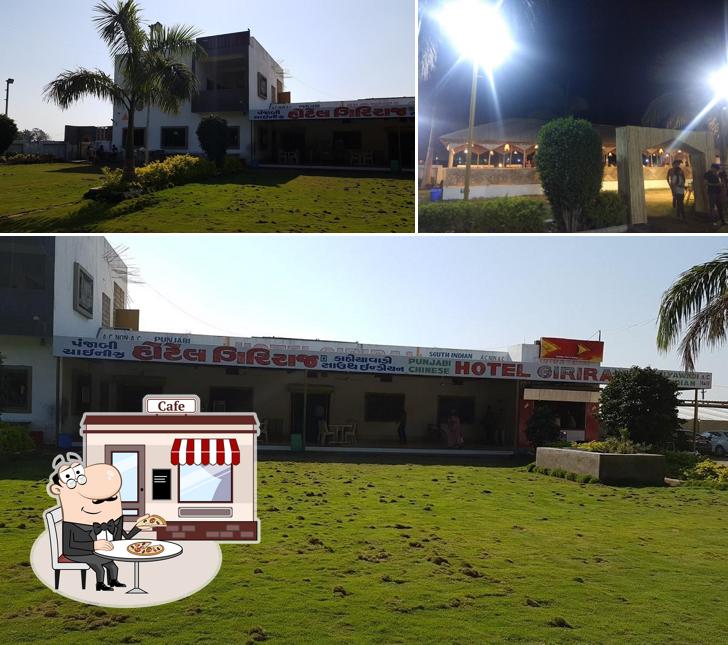 You can get some fresh air at the outside area of HOTEL GIRIRAJ