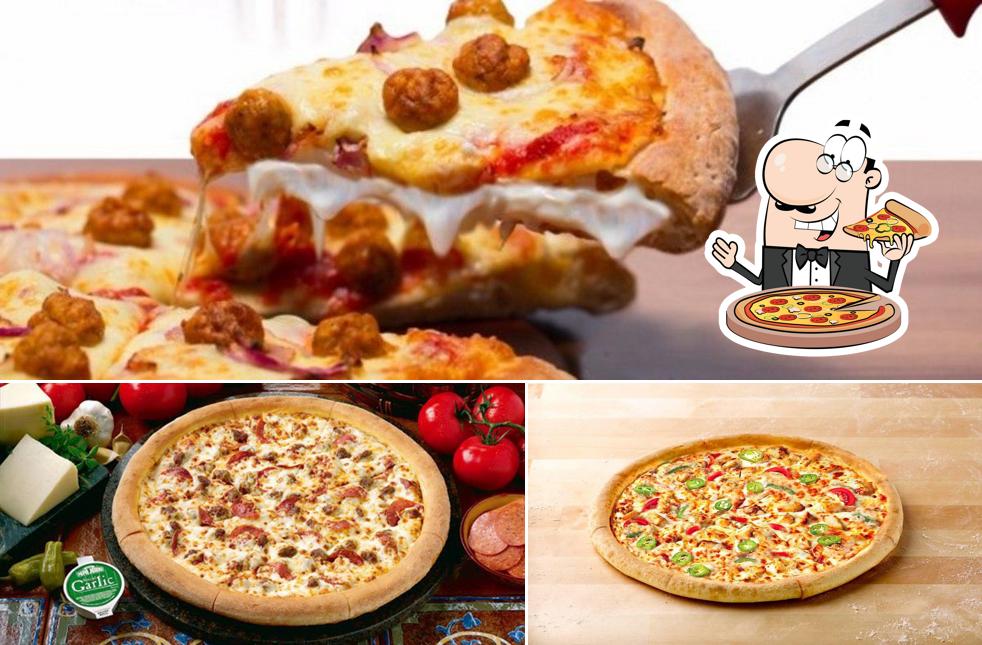 Get pizza at Papa John's Pizza