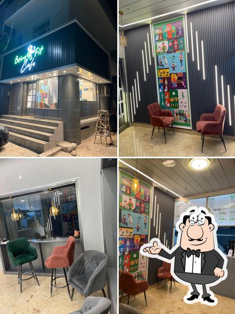 The interior of Being Fit Cafe
